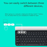 Clavier sans fil multi-dispositifs Logitech K780 Bluetooth + Unifying double mode avec support