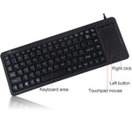 Clavier à pavé tactile filaire monobloc DS-8800 PS/2, interface PS/2, gravure laser des caractères, anti-éclaboussures, longueur : 1,5 m, DS-8800 PS/2