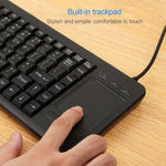 Clavier à pavé tactile filaire monobloc DS-8800 PS/2, interface PS/2, gravure laser des caractères, anti-éclaboussures, longueur : 1,5 m, DS-8800 PS/2