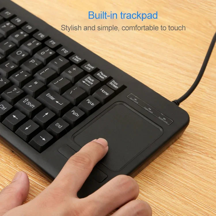 Clavier à pavé tactile filaire monobloc DS-8800 PS/2, interface PS/2, gravure laser des caractères, anti-éclaboussures, longueur : 1,5 m, DS-8800 PS/2