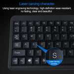 Clavier à pavé tactile filaire monobloc DS-8800 PS/2, interface PS/2, gravure laser des caractères, anti-éclaboussures, longueur : 1,5 m, DS-8800 PS/2