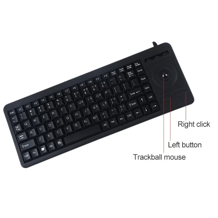 Clavier à boule de commande filaire monobloc DS-8900 USB avec interface USB, gravure laser anti-éclaboussures, longueur : 1,5 m, DS-8900 USB