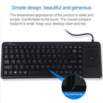 Clavier à boule de commande filaire monobloc DS-8900 USB avec interface USB, gravure laser anti-éclaboussures, longueur : 1,5 m, DS-8900 USB
