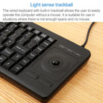 Clavier à pavé tactile filaire monobloc DS-8900 PS/2 avec interface PS/2, protection anti-éclaboussures et gravure laser des caractères, longueur : 1,5 m, DS-8900 PS/2