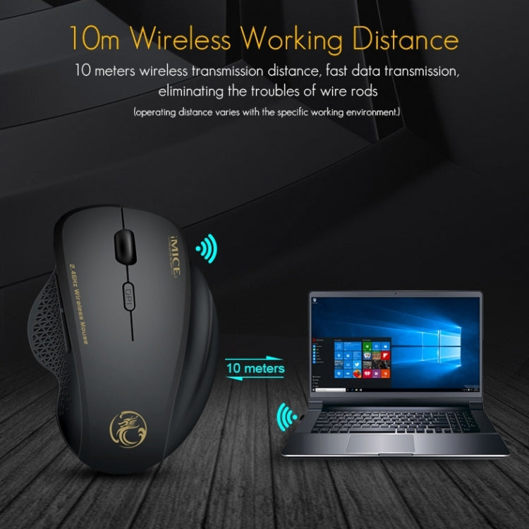 Souris sans fil iMICE G6 Souris de bureau 2,4 G Souris gaming 6 boutons