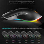 Souris filaire iMICE X6 Souris de jeu RVB colorée à 6 boutons, X6