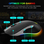 Souris filaire iMICE X6 Souris de jeu RVB colorée à 6 boutons, X6