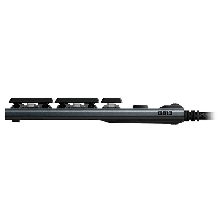Clavier de jeu filaire mécanique RVB Logitech G813 (GL-Linéaire), Longueur : 1,8 m, G813