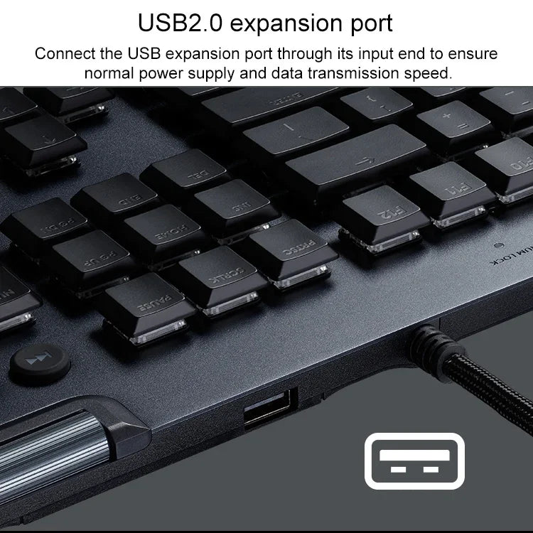 Clavier de jeu filaire mécanique RVB Logitech G813 (GL-Linéaire), Longueur : 1,8 m, G813