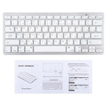 Clavier Bluetooth sans fil ultra-fin WB-8022, touches arabes, touches arabes