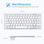 Clavier Bluetooth sans fil ultra-fin WB-8022, touches arabes, touches arabes