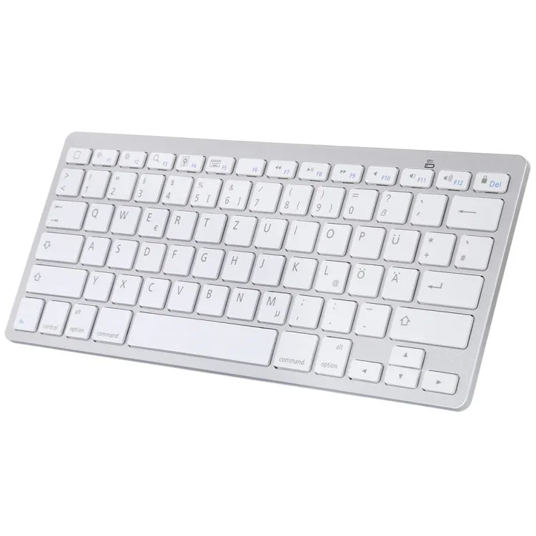 Clavier Bluetooth sans fil ultra-fin WB-8022, touches allemandes, touches allemandes