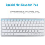 Clavier Bluetooth sans fil ultra-fin WB-8022, touches allemandes, touches allemandes