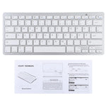 Clavier Bluetooth sans fil ultra-fin WB-8022, touches allemandes, touches allemandes