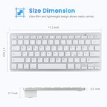 Clavier Bluetooth sans fil ultra-fin WB-8022, touches allemandes, touches allemandes