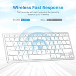 Clavier Bluetooth sans fil ultra-fin WB-8022, touches allemandes, touches allemandes
