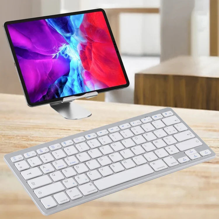 Clavier Bluetooth sans fil ultra-fin WB-8022 pour iPad, Samsung, Huawei, Xiaomi, tablettes ou smartphones, touches françaises
