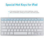 Clavier Bluetooth sans fil ultra-fin WB-8022 pour iPad, Samsung, Huawei, Xiaomi, tablettes ou smartphones, touches françaises