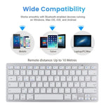 Clavier Bluetooth sans fil ultra-fin WB-8022 pour iPad, Samsung, Huawei, Xiaomi, tablettes ou smartphones, touches françaises