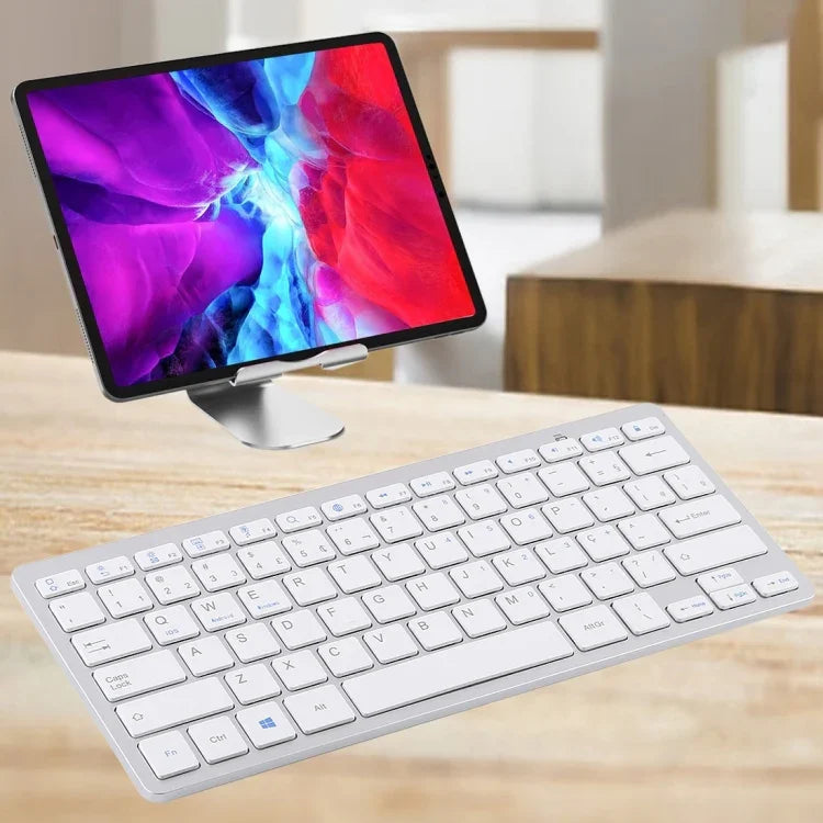 Clavier Bluetooth sans fil ultra-fin WB-8022, touches portugaises, touches portugaises