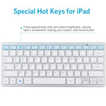 Clavier Bluetooth sans fil ultra-fin WB-8022, touches portugaises, touches portugaises