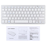 Clavier Bluetooth sans fil ultra-fin WB-8022, touches portugaises, touches portugaises