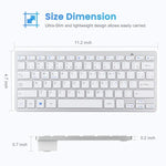 Clavier Bluetooth sans fil ultra-fin WB-8022, touches portugaises, touches portugaises