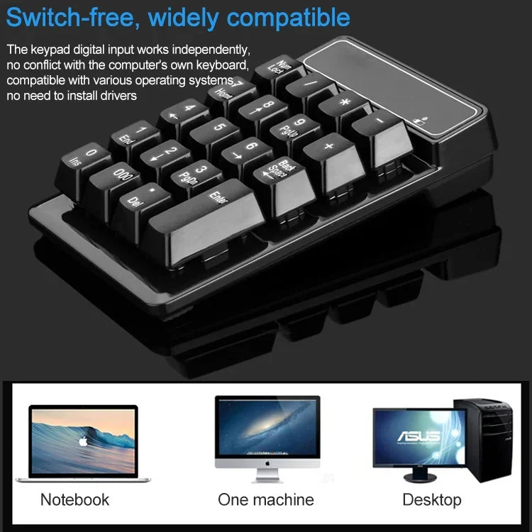 Clavier numérique Bluetooth MC Saite 525BT 19 touches