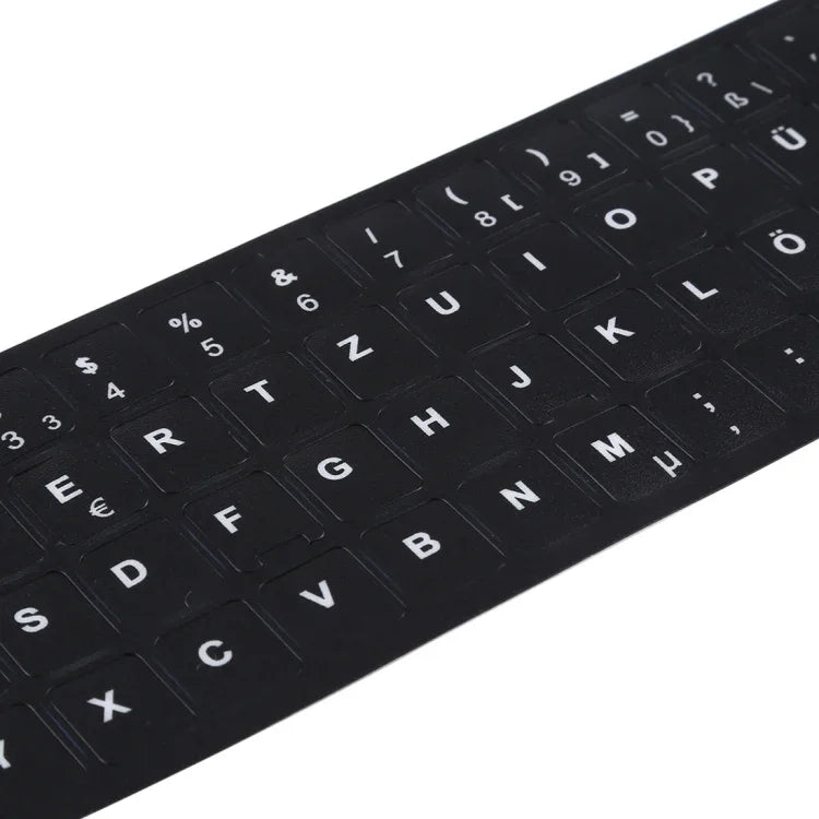Autocollants de disposition de clavier pour l'apprentissage de l'allemand pour clavier d'ordinateur portable/de bureau, allemand