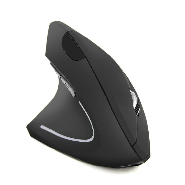 CM0093 Souris optique sans fil verticale à trois boutons de 2,4 GHz pour gaucher, résolution : 1000 DPI / 1200 DPI / 1600 DPI, version rechargeable