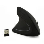 CM0093 Souris optique verticale sans fil à trois boutons 2,4 GHz pour gaucher, résolution : 1000 DPI / 1200 DPI / 1600 DPI, version à piles