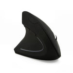 CM0093 Souris optique verticale sans fil à trois boutons 2,4 GHz pour gaucher, résolution : 1000 DPI / 1200 DPI / 1600 DPI, version à piles