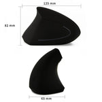 CM0093 Souris optique verticale sans fil à trois boutons 2,4 GHz pour gaucher, résolution : 1000 DPI / 1200 DPI / 1600 DPI, version à piles