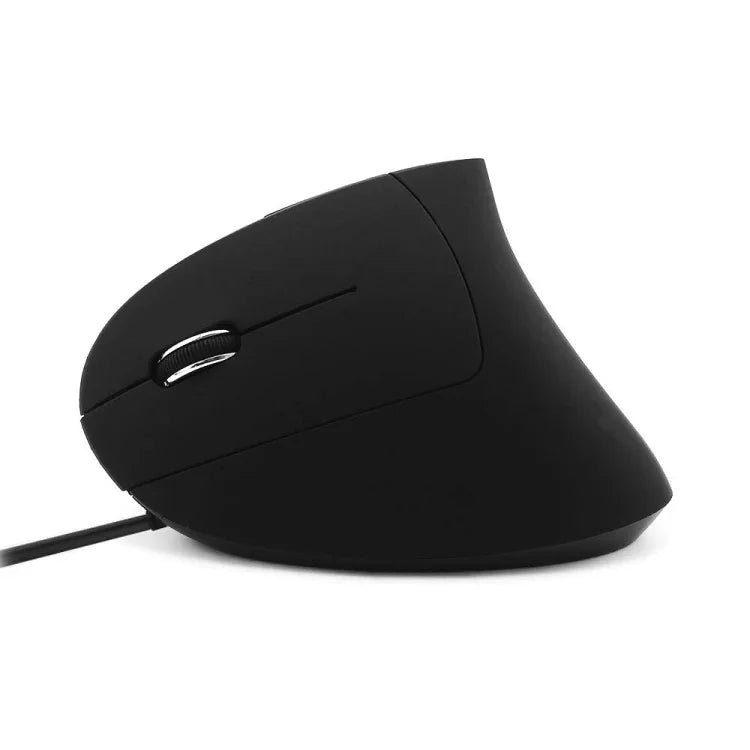 CM0093 Souris verticale filaire trois boutons 2,4 GHz pour gaucher, résolution : 1000 DPI / 1200 DPI / 1600 DPI, longueur du câble : 1,7 m, version filaire