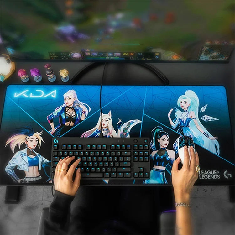 Tapis de Souris et de Clavier de Jeu Logitech G840 KDA, Taille : 900x400x3mm