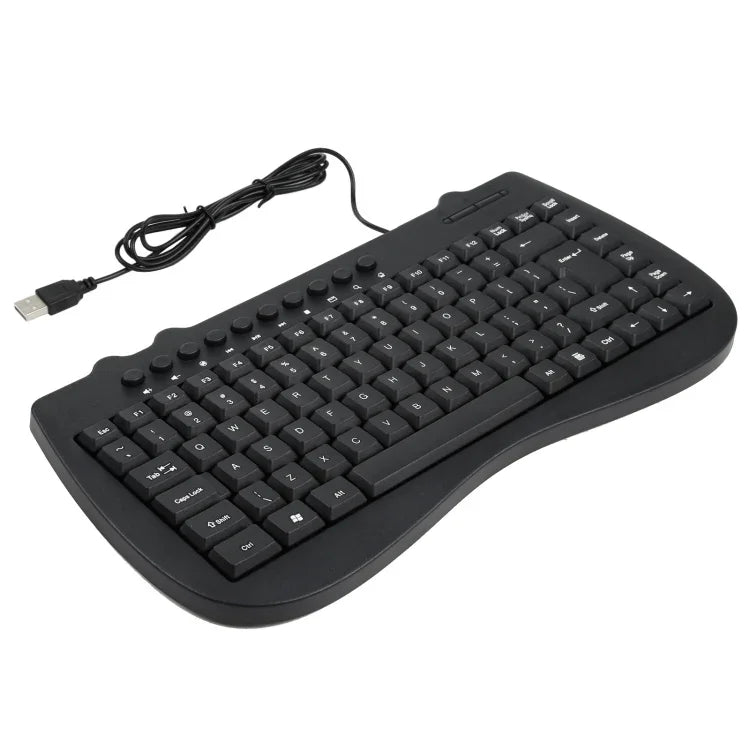 Clavier filaire miniature multimédia pour ordinateur portable KB-301B, version anglaise