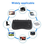 Clavier filaire miniature multimédia pour ordinateur portable KB-301B, version anglaise