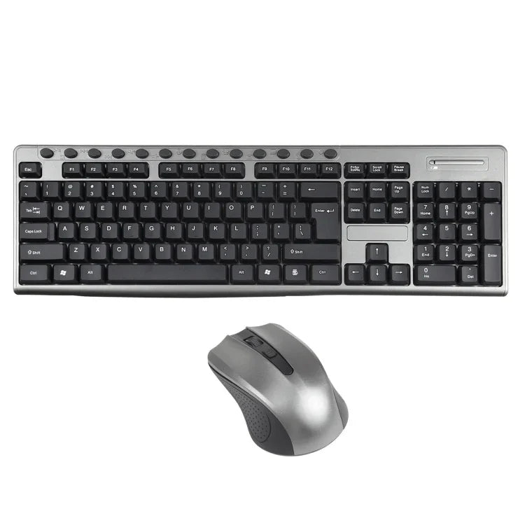 Ensemble clavier et souris sans fil étanche pour bureau 2,4 GHz KB-6600, KB-6600