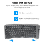 Clavier sans fil Bluetooth universel pliable à trois canaux B088, B088