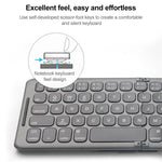 Clavier sans fil Bluetooth universel pliable à trois canaux B088, B088