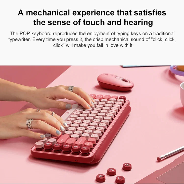 Clavier mécanique Bluetooth Logitech POP KEYS avec touches rondes