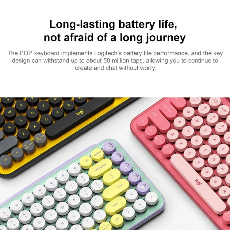 Clavier mécanique Bluetooth Logitech POP KEYS avec touches rondes