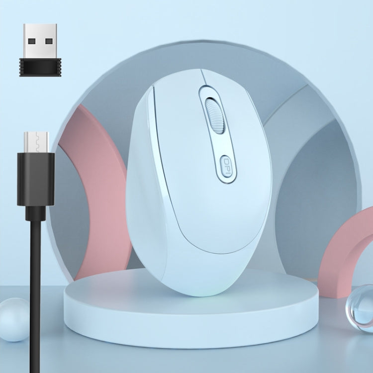 Souris sans fil rechargeable M107 à 4 boutons 1600 DPI 2,4 GHz, rechargeable 2,4 GHz