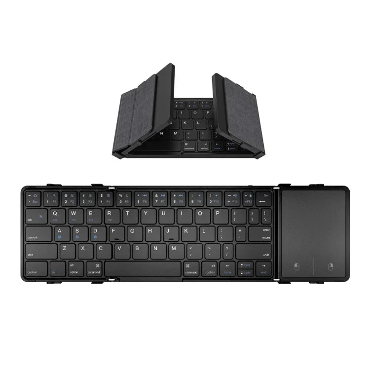 Clavier Bluetooth pliable en cuir B1053