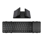 Clavier Bluetooth pliable en cuir B1053
