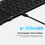 Clavier Bluetooth pliable en cuir B1053