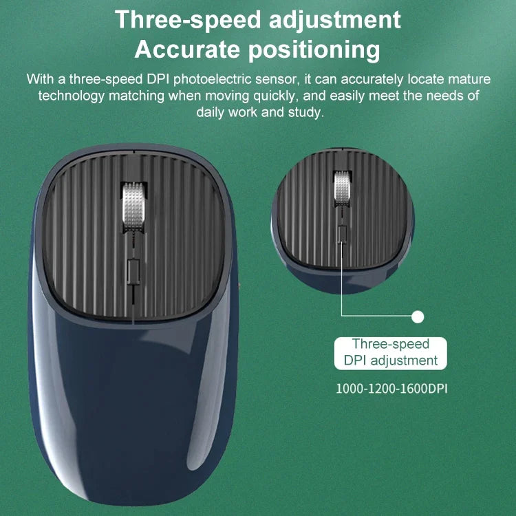 Souris sans fil 2.4G rechargeable Type-C MKESPN SXS-5600