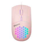 Souris filaire creuse RVB MKESPN SXS-838 avec interface Type-C, Type-C