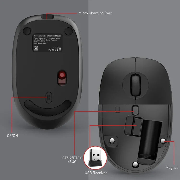 Souris sans fil MKESPN 859 2.4G, 2.4G