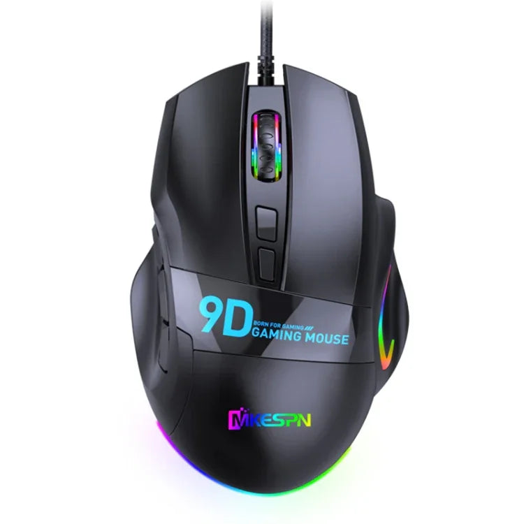 Souris Gamer Filaire RVB MKESPN X10 9 Boutons, Définition de Macros pleine vitesse